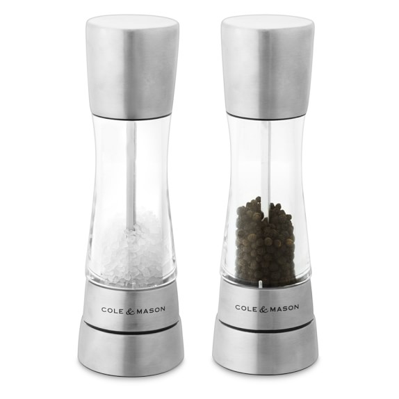 Kalorik Rechargeable Gravity Salt and Pepper Grinder Set - Copper