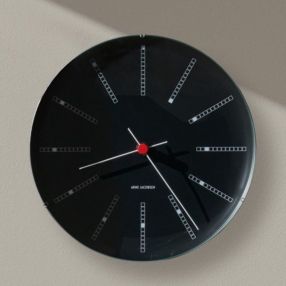 Arne Jacobsen Bankers Wall Clock Williams Sonoma