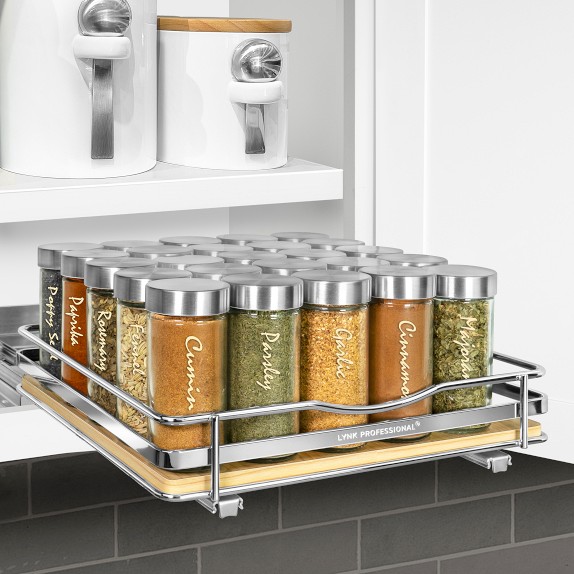 Lynk Professional Slide Out Double Spice Rack Upper Cabinet