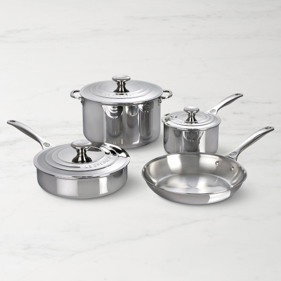 All-clad D3 Stainless Cookware Set, Pots and Pans, Tri-Ply Stainless S –  Capital Cookware