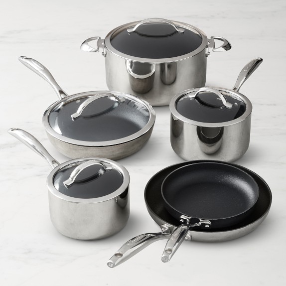Premier™ Space-Saving Hard-Anodized Nonstick Cookware, 10-Piece Pots and Pans  Set