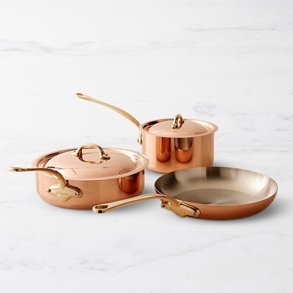 Mauviel M'250c 7-Piece Copper Cookware Set with Crate