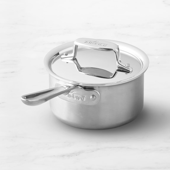 All Clad D5 Brushed Stainless 2 qt. Sauce Pan with Lid