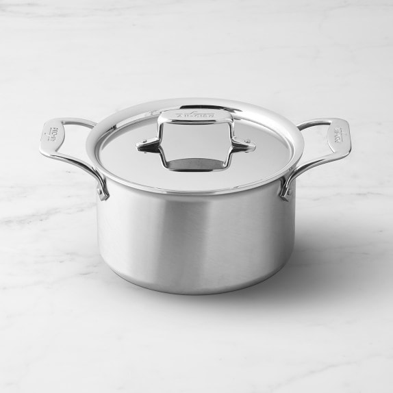 All Clad D5 Brushed Stainless 1.5 qt. Sauce Pan with Lid