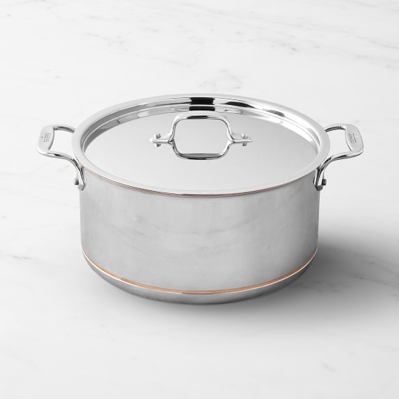 GP5 Stainless Steel 8-Quart Stockpot with Lid | Champagne Handles
