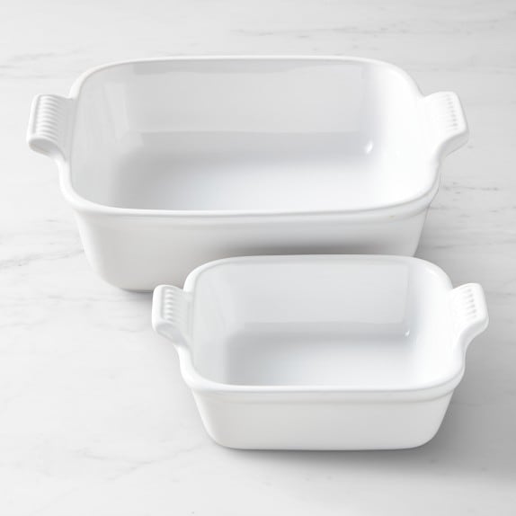  Le Creuset Stoneware Heritage Loaf Pan, 9 x 5 x 3 (1.5 qt.),  White: White Le Cruset: Home & Kitchen