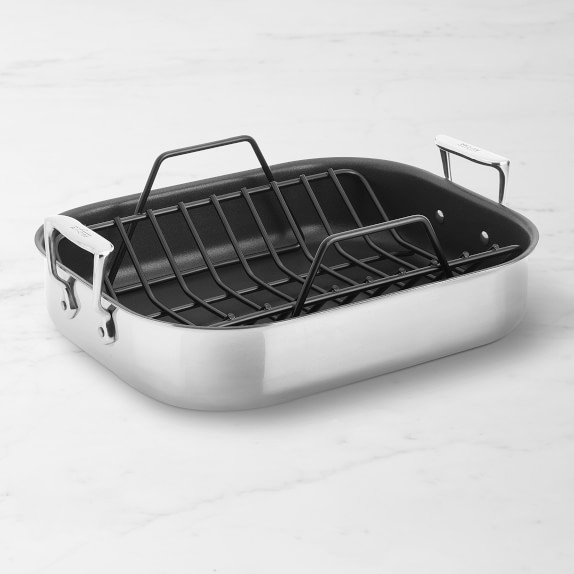 glad baking pan nonstick - oblong metal dish for cake and lasagna - heavy  duty carbon steel bakeware, medium