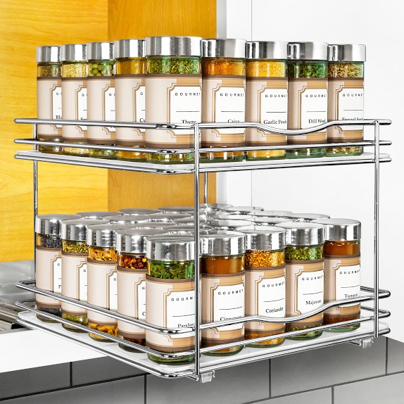 Metálla™ 12 Bottle Stainless Steel Spice Rack - Prodyne