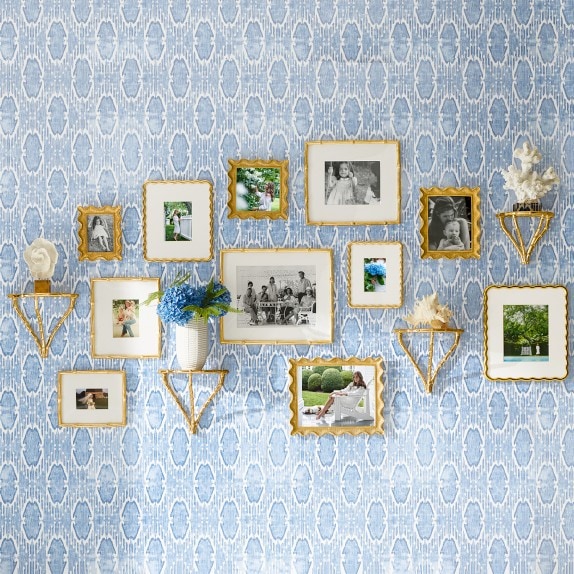 AERIN Gilded Bamboo Gallery Wall Frame Williams Sonoma