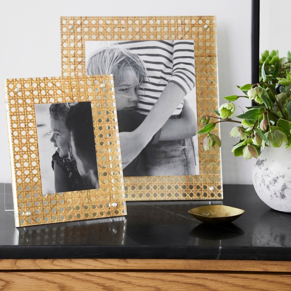 Acrylic Block Photo Frame - Gold, 4x6