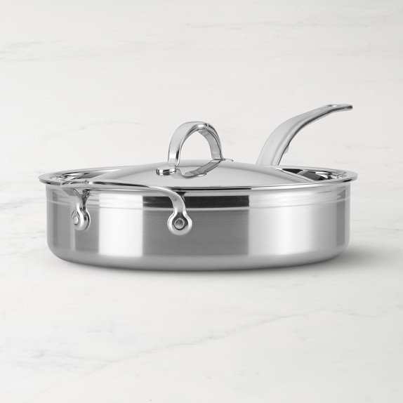 All-Clad d5 Stainless-Steel Deep 6-Qt. Sauté Pan with Fry Basket