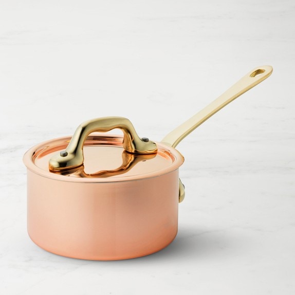 Mauviel Copper Beating Bowl with Loop Handle, Mixing Bowl