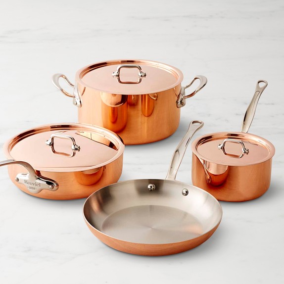 Mauviel Copper Cookware Set, 12 Piece - M200B