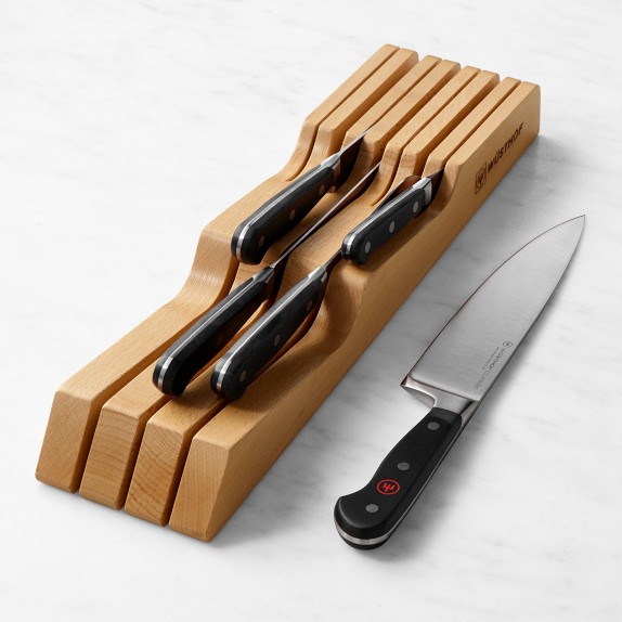 Wüsthof Classic Ikon 6-Piece Starter Knife Block Set, Acacia