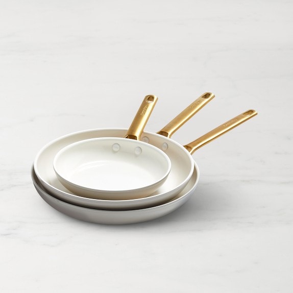 Reserve Ceramic Nonstick 10-Piece Cookware Set, Sunrise with Gold-Ton