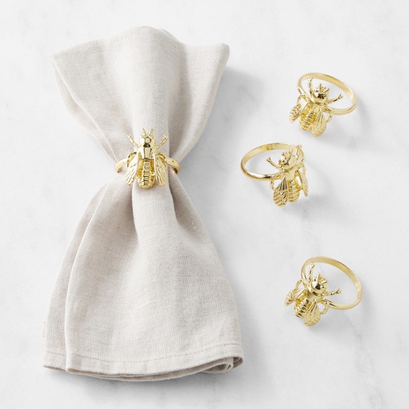 Gold Wire Nest Napkin Rings Set of 4 - World Market