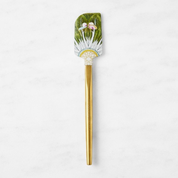 Williams Sonoma Famille Rose Mini Spatula with Gold Handle, Set of 2