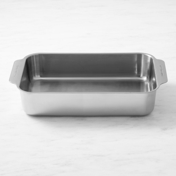 Williams Sonoma Thermo-Clad Stainless-Steel Ovenware Small Rectangular  Baker