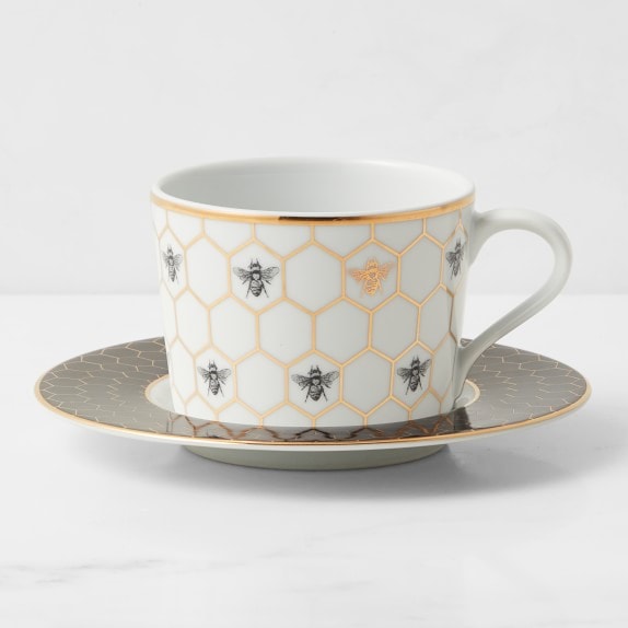 Brasserie White Breakfast Cup & Saucer Set by Williams-Sonoma