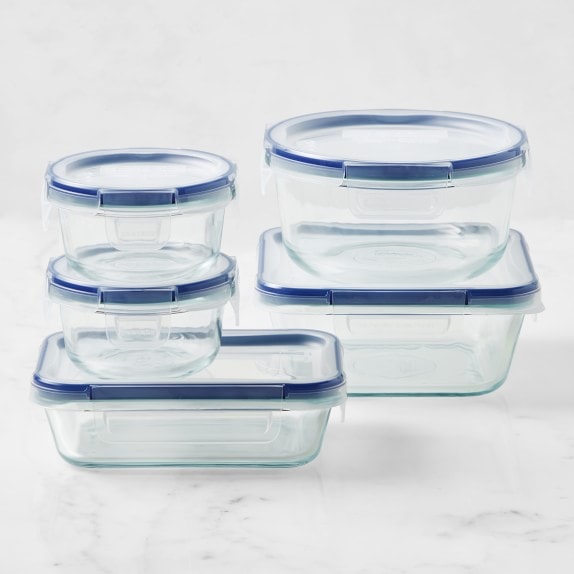 ❤️ 10-pc PYREX ULTIMATE Food Storage Container Set WHITE
