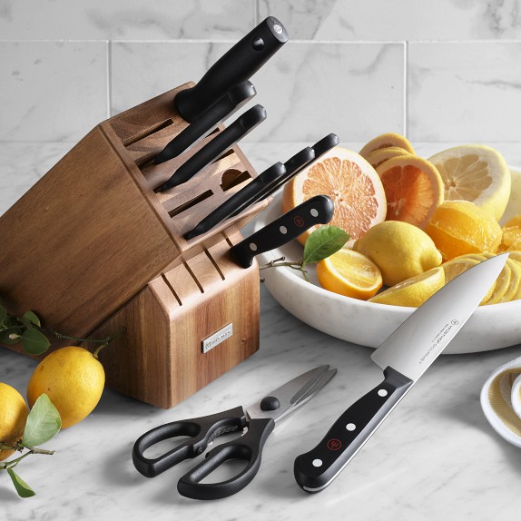 Wusthof Gourmet White Knife Set - 12 Piece Block – Cutlery and More