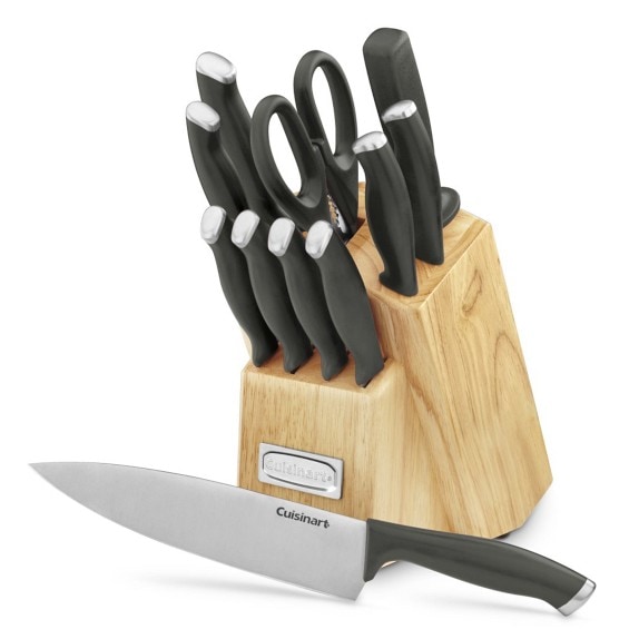 SideDeal: Cuisinart 10-Piece Stainless Steel Hammered Knife Block Set