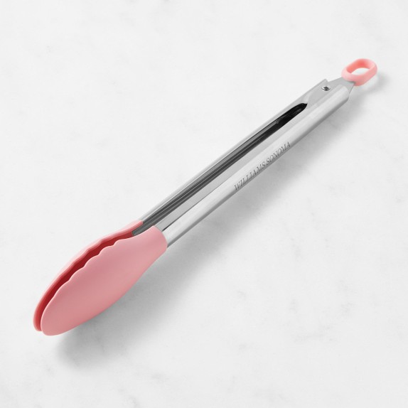 Open Kitchen by Williams Sonoma Grey Silicone 9-Inch Locking Tongs