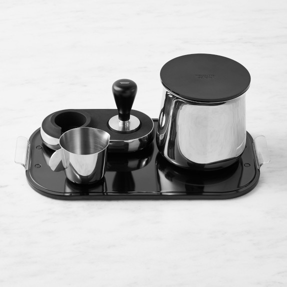Barista Tools, Durable Accessories Easy To Connect Wear- One-piece Molding  For Cafe For Home Black,Silver