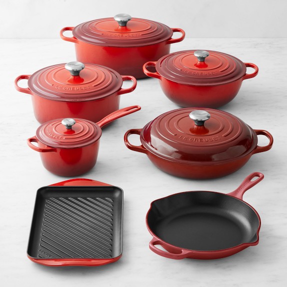 Williams Sonoma Le Creuset Signature Enameled Cast Iron 5-Piece Cookware Set