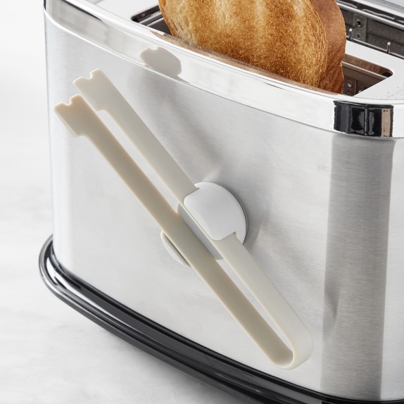 White Butterie Toaster Tongs and Oven Rack Hook - Wilford & Lee Home Accents