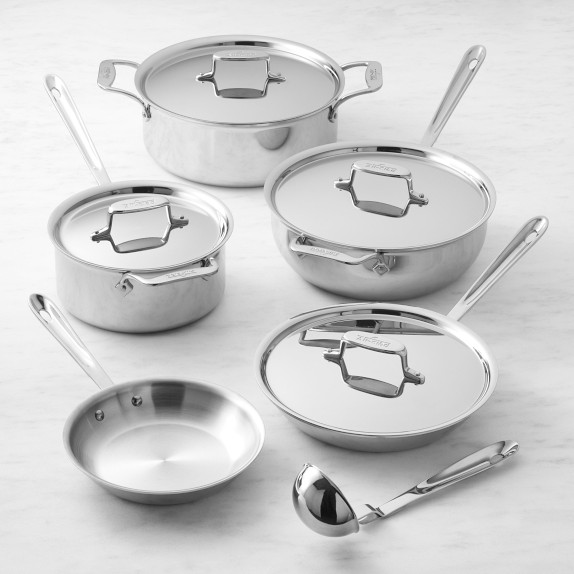 All-Clad D5 Brushed Stainless Steel 14-Pc. Cookware Set - Macy's