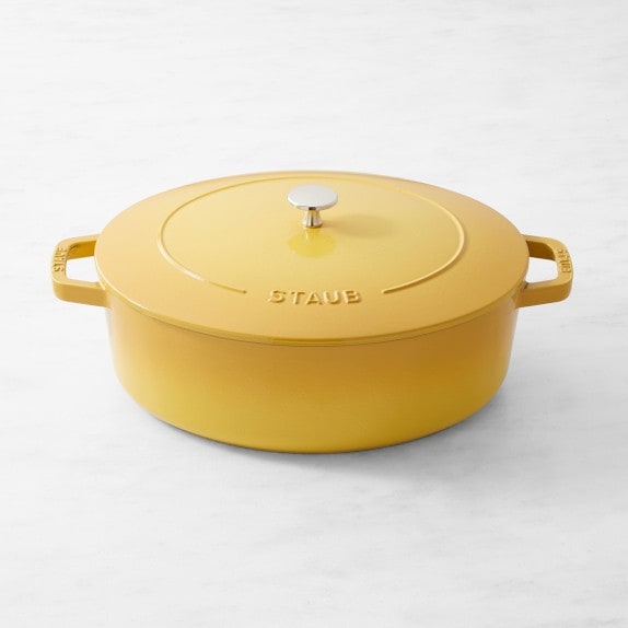 Williams-Sonoma - Holiday 3 2017 Catalog - Staub Enameled Cast Iron Petite  French Oven with Copper Knob, 1 1/2 Qt., White