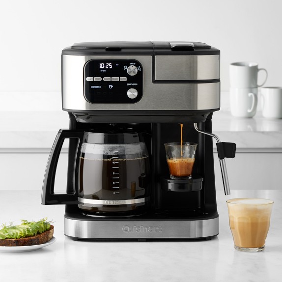 Espressione Combination Espresso Machine 10 Cup Drip Coffee Maker Williams Sonoma