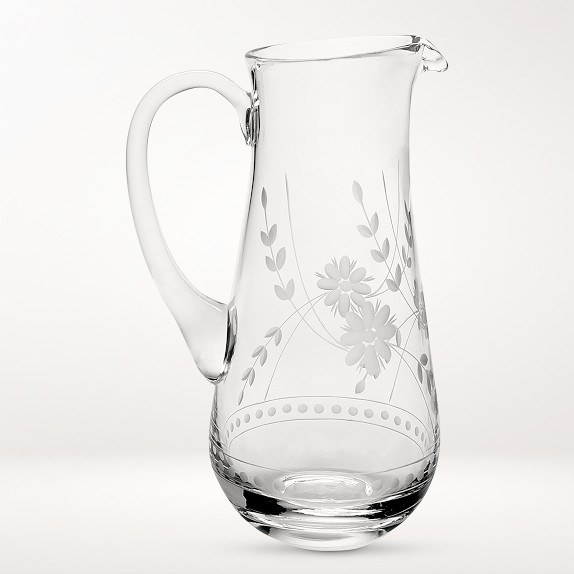 Vintage top Glass pitcher