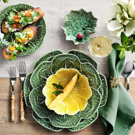 Bordallo Pinheiro Flora Salad Plates, Set of 4 | Williams Sonoma