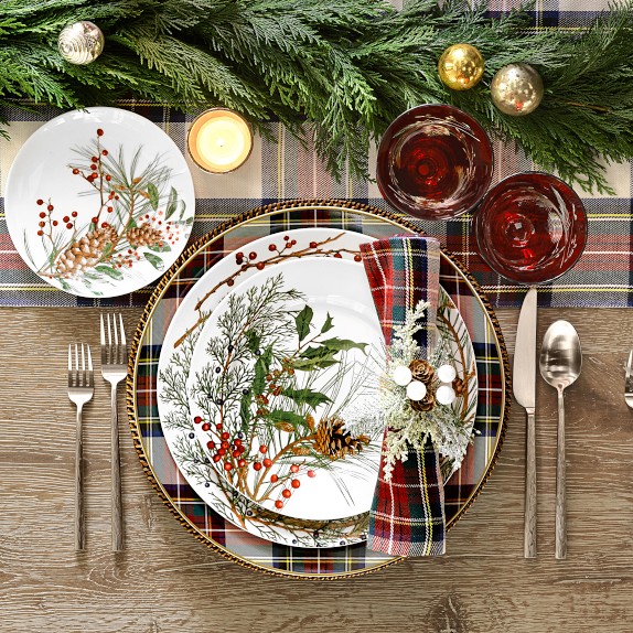 Christmas Forest Dinner Plates, Set of 4 | Williams Sonoma