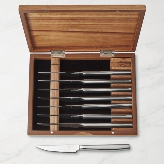 Jean Dubost Laguiole Dark Horn Steak Knives, Set of 6