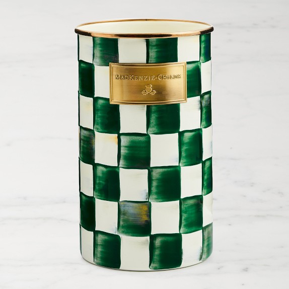 Mackenzie Childs Courtly Check Utensil Holder