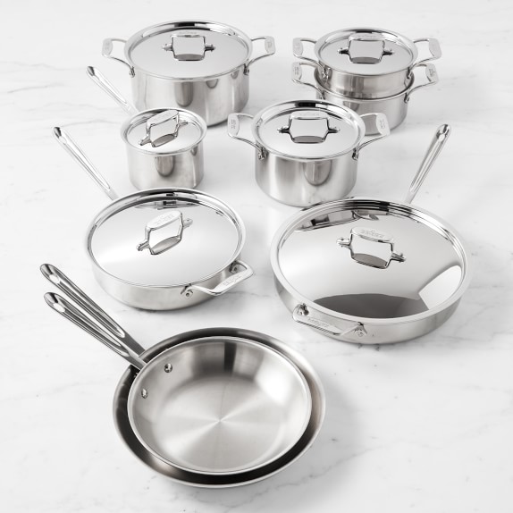 All-Clad d5 Stainless-Steel 15-Piece Cookware Set | Williams