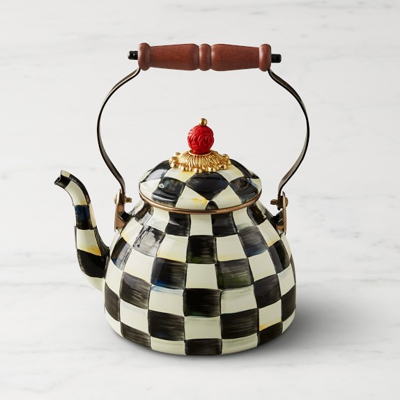 MacKenzie-Childs Sterling English Garden Tea Kettle, 2-Qt.