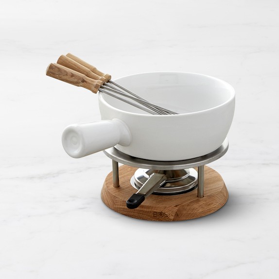 Electric Fondue Pot Set For Cheese & Chocolate - 12-Cup Stainless Steel Fondue Pot 8 Coded Forks 3 Mode Fondue Set Adjustable Temperature Control Cheese Oil