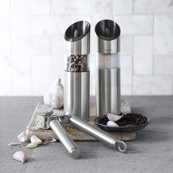 Trudeau Graviti Electric Salt & Pepper Mills Set, 7"