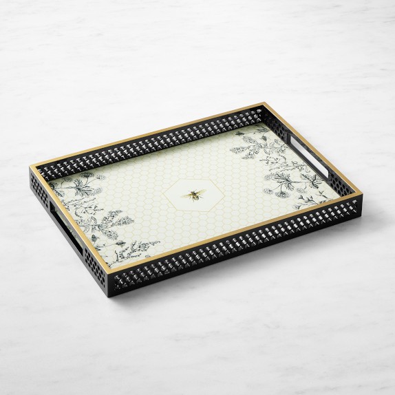 Williams Sonoma Honeycomb Marble Countertop Tray