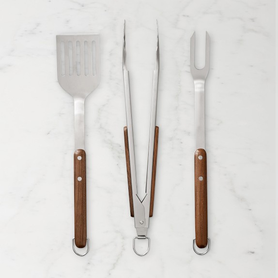 William Sonoma製バーベキュー ツールセット ステンレス製 Williams Sonoma Classic BBQ Tool Set - Grill Essentials