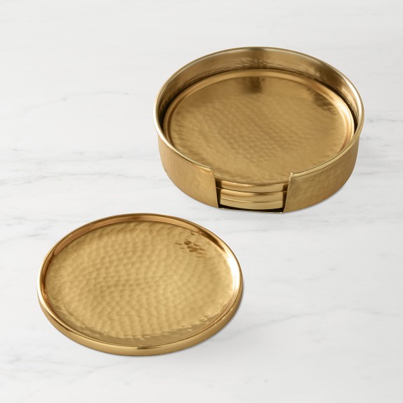 【お気にいる】 Gold Drink Coasters | Williams Sonoma 邦楽