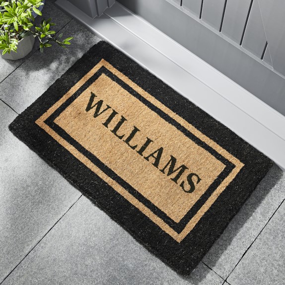 Williams Sonoma Triple Picture Frame Doormat, 22x36