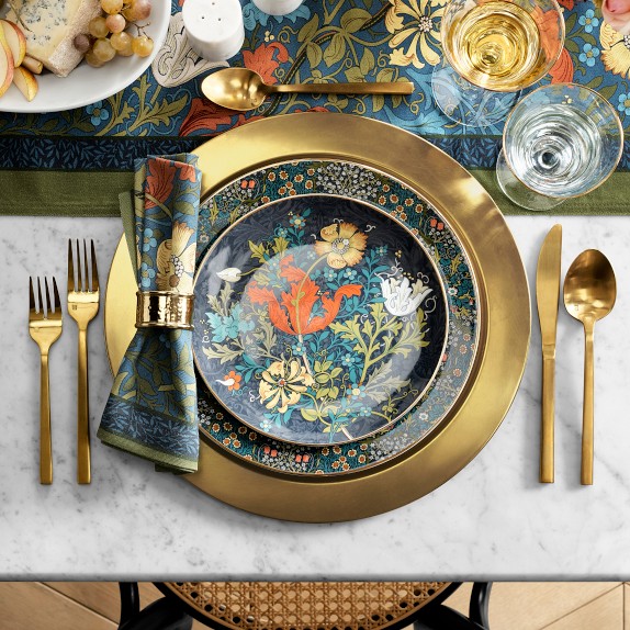 Morris & Co. x Williams Sonoma Cotswold Mixed Salad Plates, Set of 4