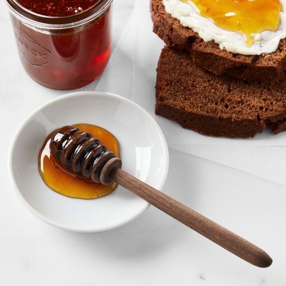 Williams Sonoma Honeycomb Porcelain Figural Honey Pot