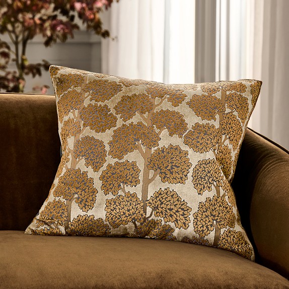 Scalamandré x Williams Sonoma Home Sea Of Trees Embroidered Pillow