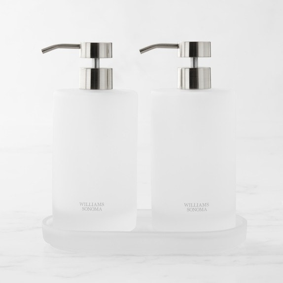 Williams Sonoma Honeycomb Bee Glass Soap Dispenser